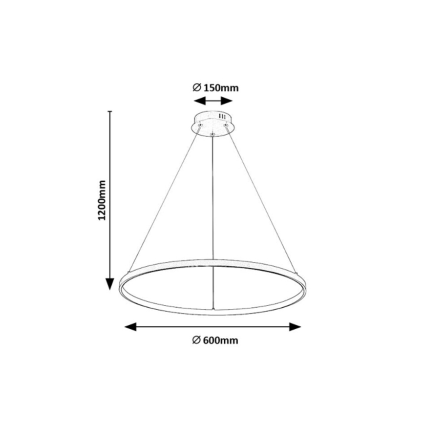 Rabalux - LED luster na sajli LED/55W/230V 3000K