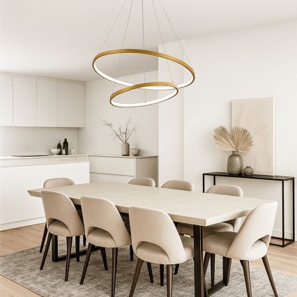 Rabalux - LED luster na sajli s mogućnošću prigušivanja LED/75W/230V 3000-6500K + daljinski upravljač