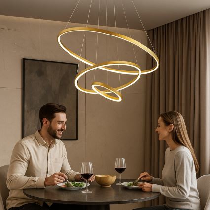 Rabalux - LED prigušivi viseći luster na sajli LED/90W/230V 3000-6500K + daljinski upravljač