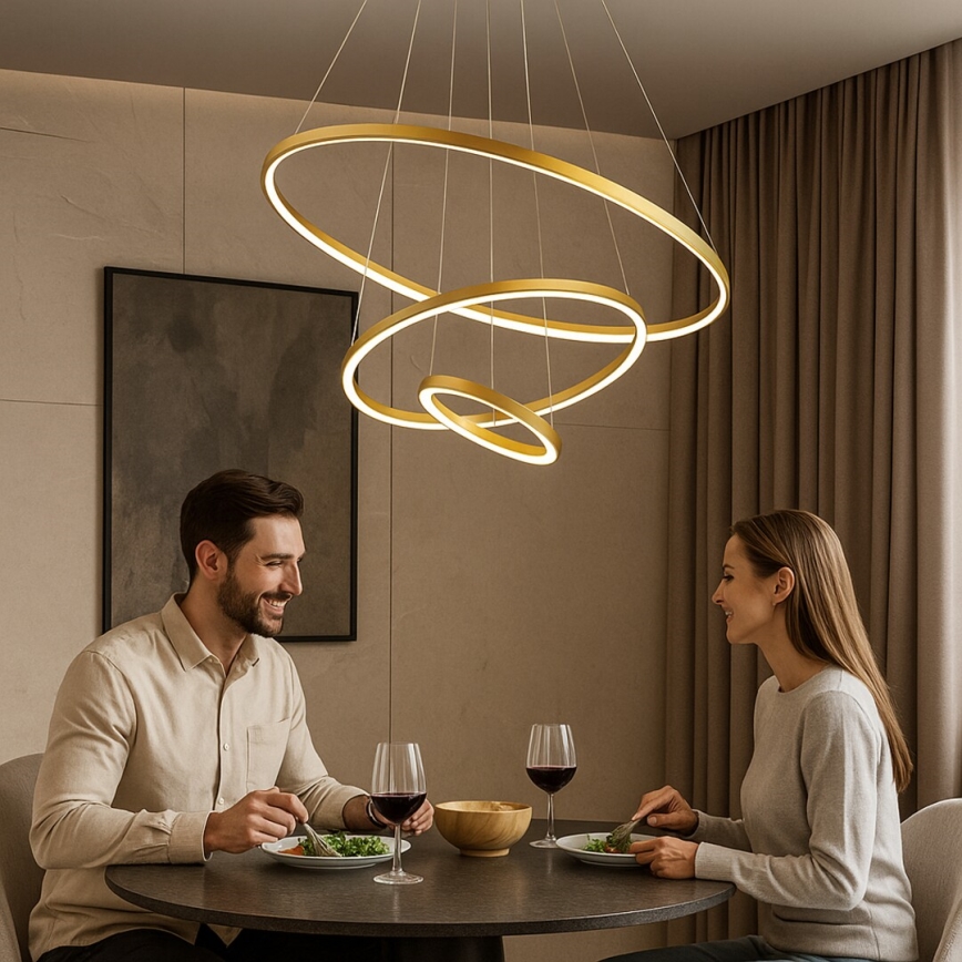 Rabalux - LED prigušivi viseći luster na sajli LED/90W/230V 3000-6500K + daljinski upravljač
