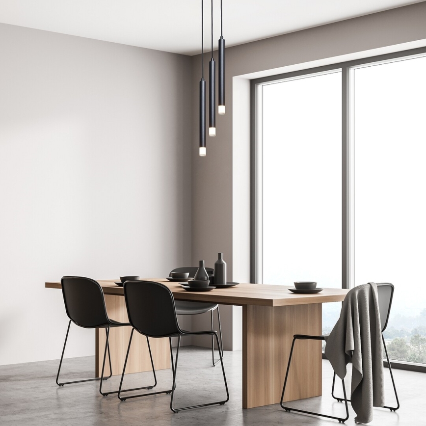 Rabalux - Luster na sajli 3xG9/5W/230V crna