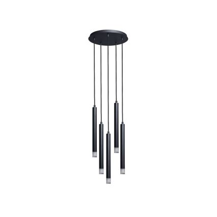 Rabalux - Luster na sajli 5xG9/5W/230V crna