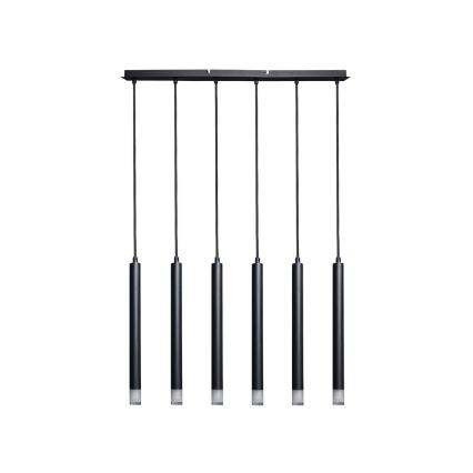 Rabalux - Luster na sajli 6xG9/5W/230V crna