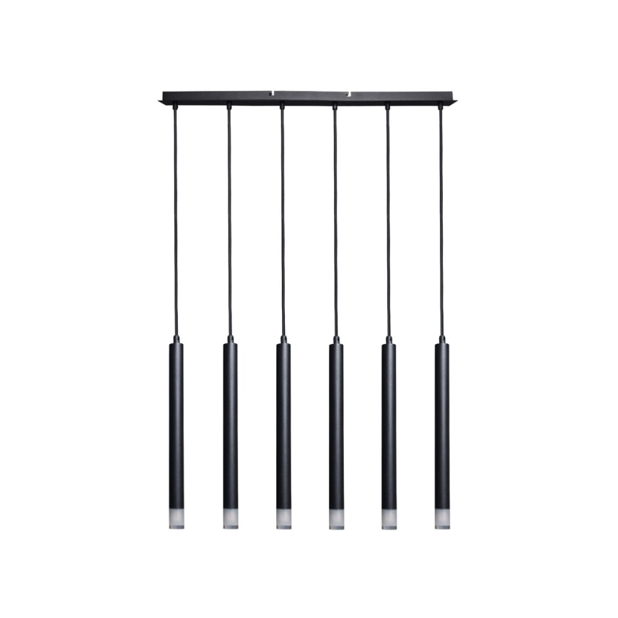 Rabalux - Luster na sajli 6xG9/5W/230V crna