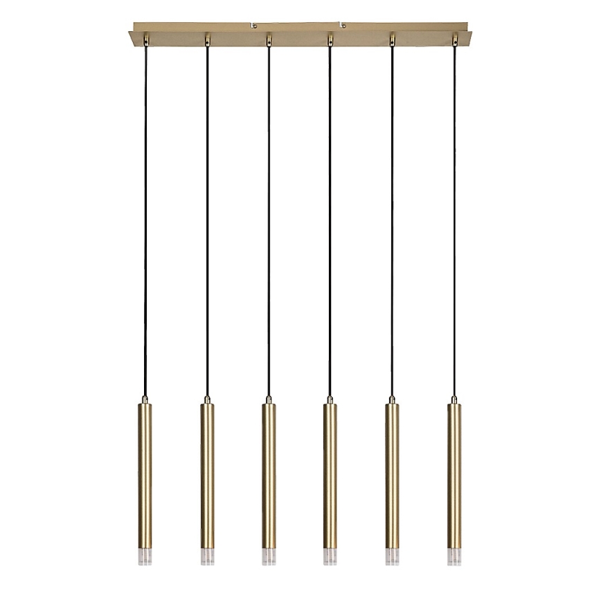 Rabalux - Luster na sajli 6xG9/5W/230V zlatna