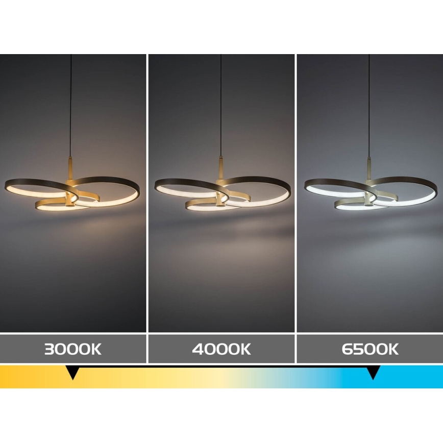 Rabalux - LED luster na sajli s mogućnošću prigušivanja LED/50W/230V 3000-6500K + daljinsko upravljanje
