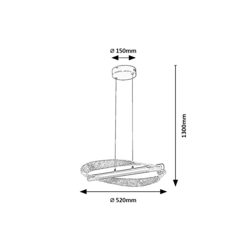 Rabalux - LED luster na sajli LED/24W/230V 3000K
