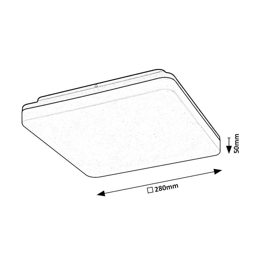 Rabalux - LED Stropna svjetiljka za kupaonicu LED/24W/230V IP54