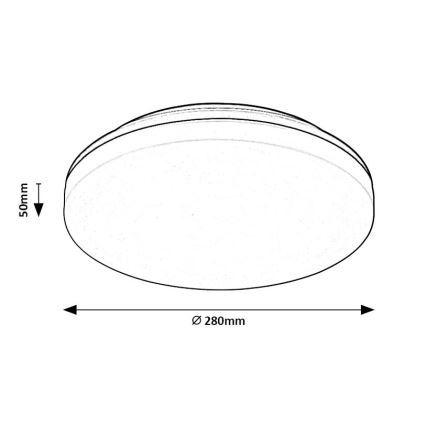 Rabalux - LED Stropna svjetiljka za kupaonicu LED/24W/230V IP54