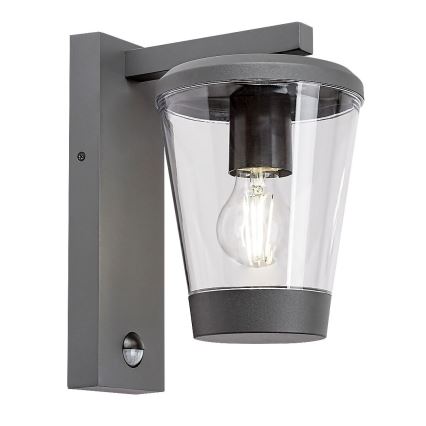 Rabalux - Vanjska zidna lampa sa senzorom pokreta 1xE27/40W/230V IP44
