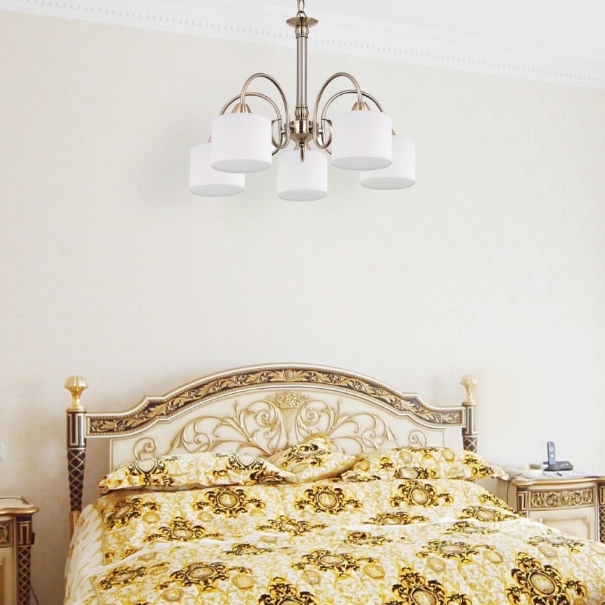 Rabalux 7276 - Luster EDITH 5xE27/60W/230V bronza