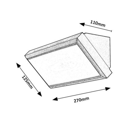 Rabalux - LED vanjsko zidno svjetlo LED/12W/230V IP54
