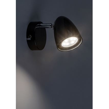 Rabalux - Zidna reflektorska svjetiljka 1xGU10/5W/230V crna