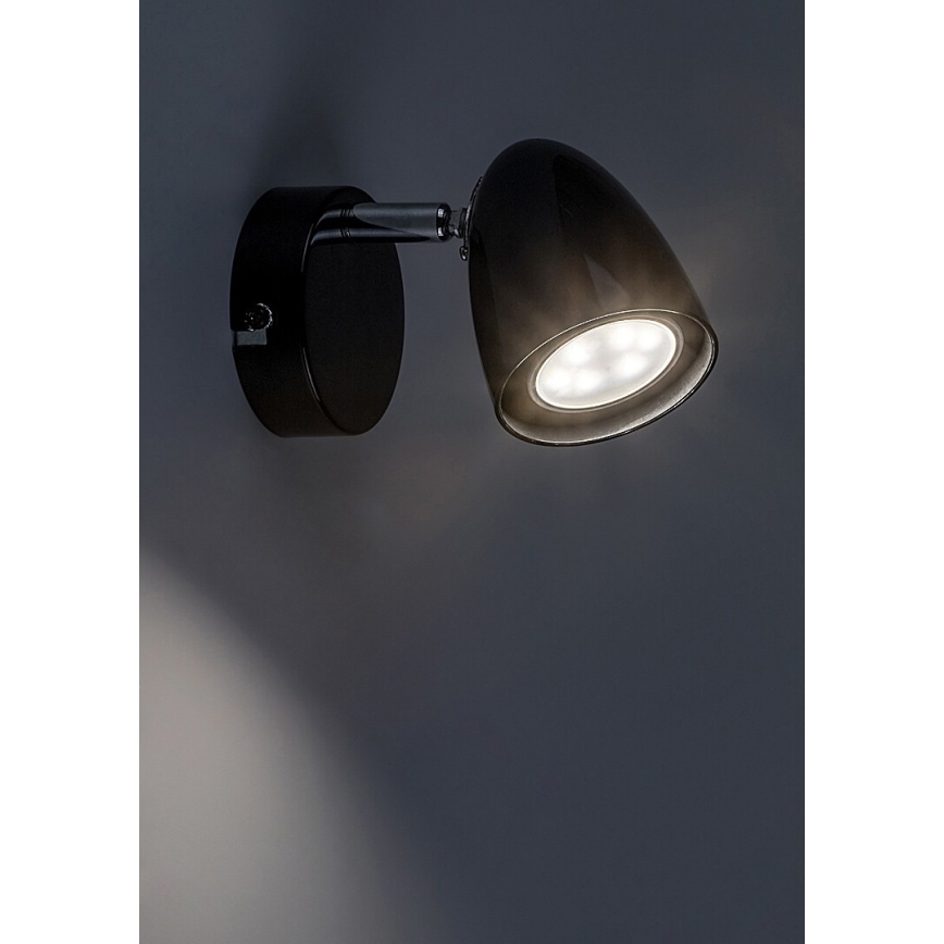 Rabalux - Zidna reflektorska svjetiljka 1xGU10/5W/230V crna