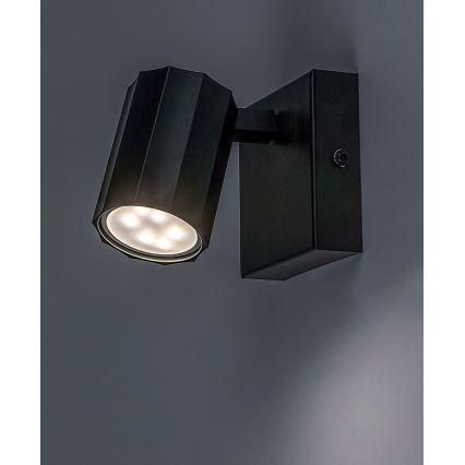 Rabalux - Zidna reflektorska svjetiljka 1xGU10/5W/230V crna