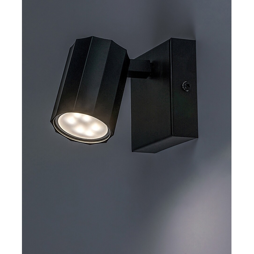 Rabalux - Zidna reflektorska svjetiljka 1xGU10/5W/230V crna