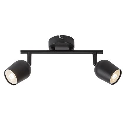 Rabalux - Stropna reflektorska svjetiljka 2xGU10/15W/230V crna