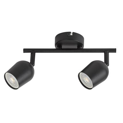Rabalux - Stropna reflektorska svjetiljka 2xGU10/15W/230V crna