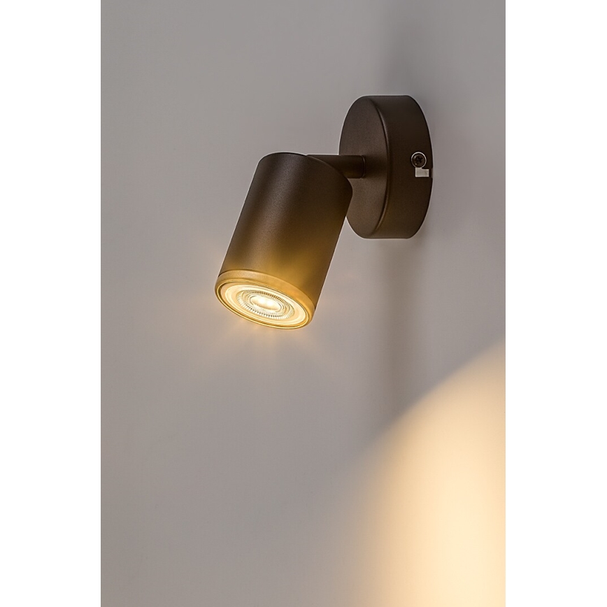 Rabalux - Zidna reflektorska svjetiljka 1xGU10/15W/230V crna