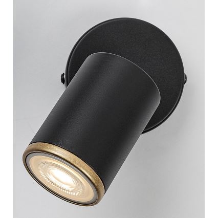 Rabalux - Zidna reflektorska svjetiljka 1xGU10/15W/230V crna
