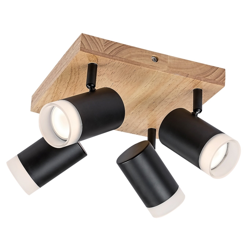 Rabalux - Stropna ugradna svjetiljka 4xGU10/5W/230V hrast