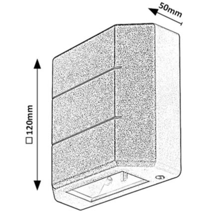 Rabalux - LED Vanjska zidna svjetiljka LED/6W/230V IP54 bijela