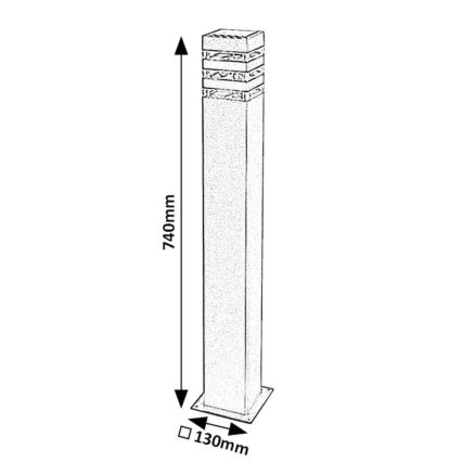 Rabalux - Vanjska lampa 1xE27/12W/230V IP44