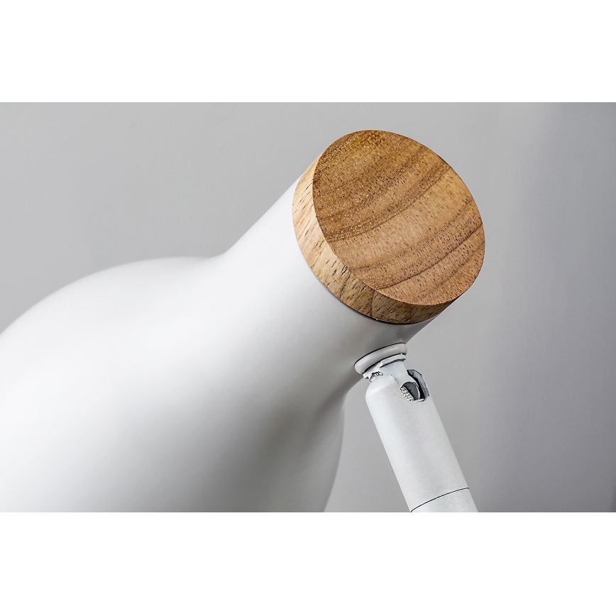 Rabalux - Prigušiva stolna lampa na dodir s bežičnim punjenjem 1xE14/25W/230V kaučukovac
