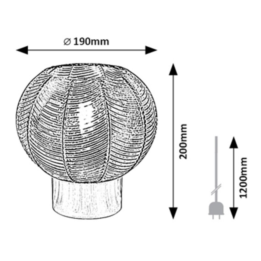 Rabalux - Stolna lampa 1xE27/40W/230V
