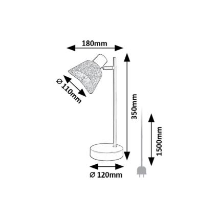 Rabalux - Stolna lampa 1xE14/10W/230V