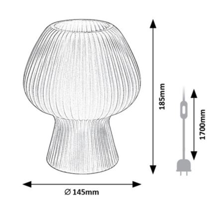 Rabalux - Stolna lampa 1xE14/60W/230V bijela