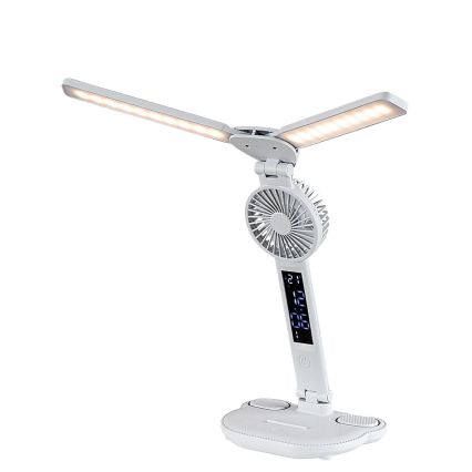 Rabalux - LED stolna lampa s prigušavanjem, ventilatorom i LED zaslonom/7W/5V 3000/4000/6500K