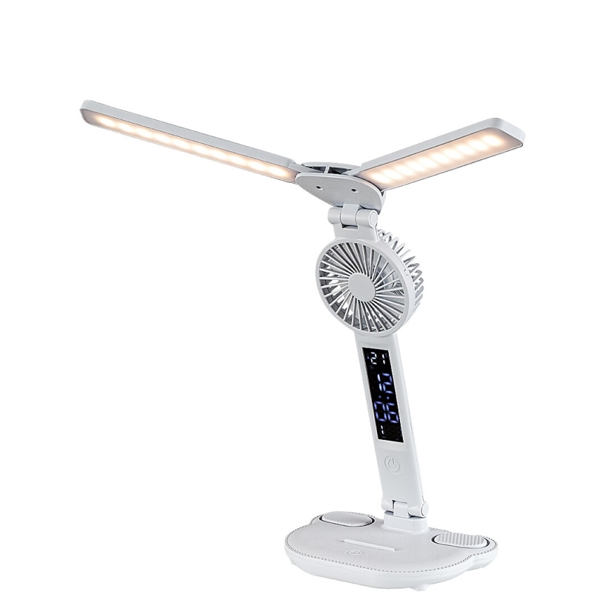 Rabalux - LED stolna lampa s prigušavanjem, ventilatorom i LED zaslonom/7W/5V 3000/4000/6500K