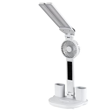 Rabalux - LED stolna lampa s prigušavanjem, ventilatorom i LED zaslonom/7W/5V 3000/4000/6500K