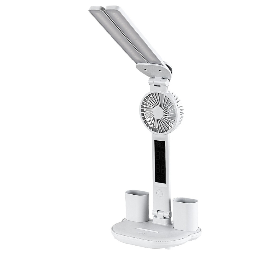 Rabalux - LED stolna lampa s prigušavanjem, ventilatorom i LED zaslonom/7W/5V 3000/4000/6500K