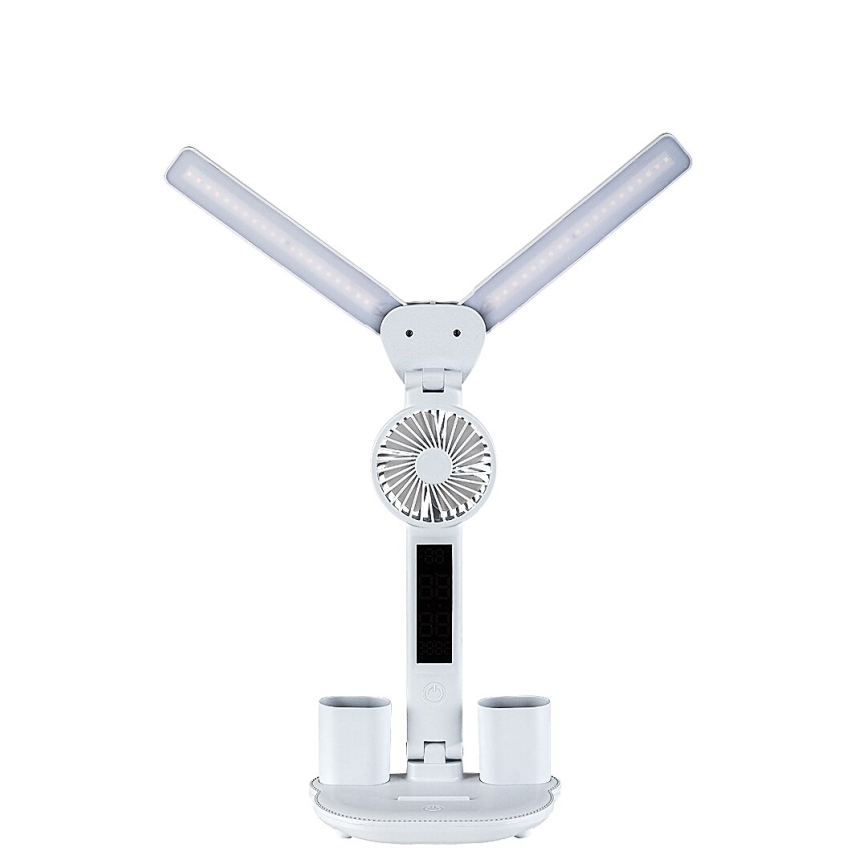 Rabalux - LED stolna lampa s prigušavanjem, ventilatorom i LED zaslonom/7W/5V 3000/4000/6500K