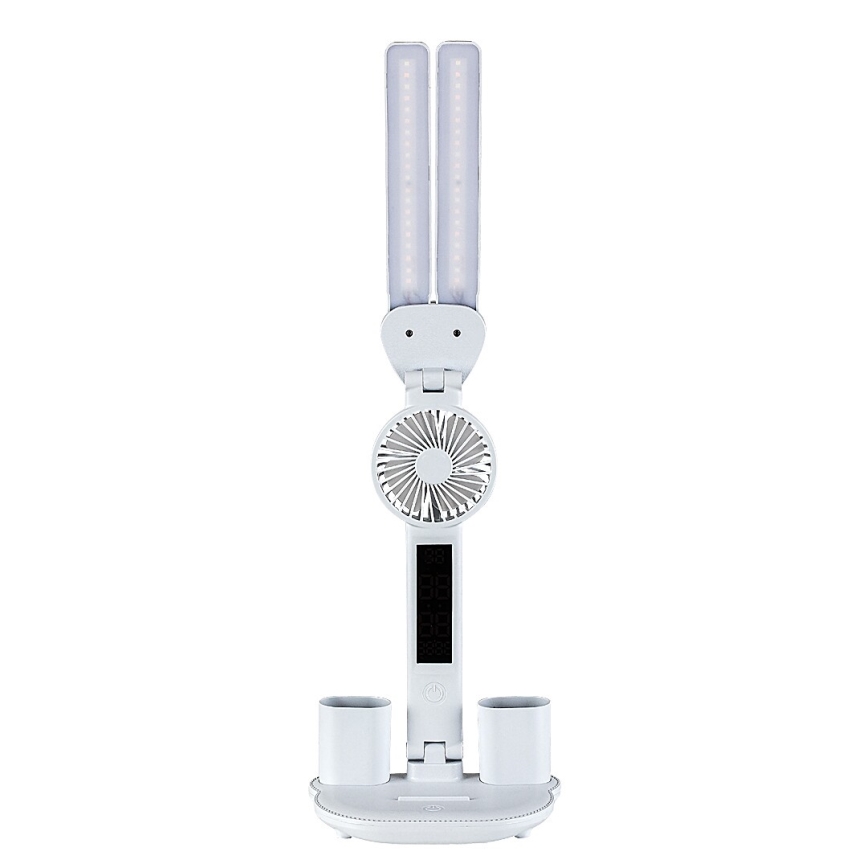 Rabalux - LED stolna lampa s prigušavanjem, ventilatorom i LED zaslonom/7W/5V 3000/4000/6500K