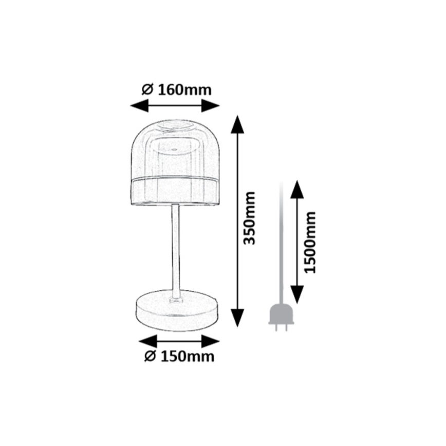 Rabalux - LED stolna lampa s prigušivanjem svjetla LED/13W/230V 3000/4000/6000K