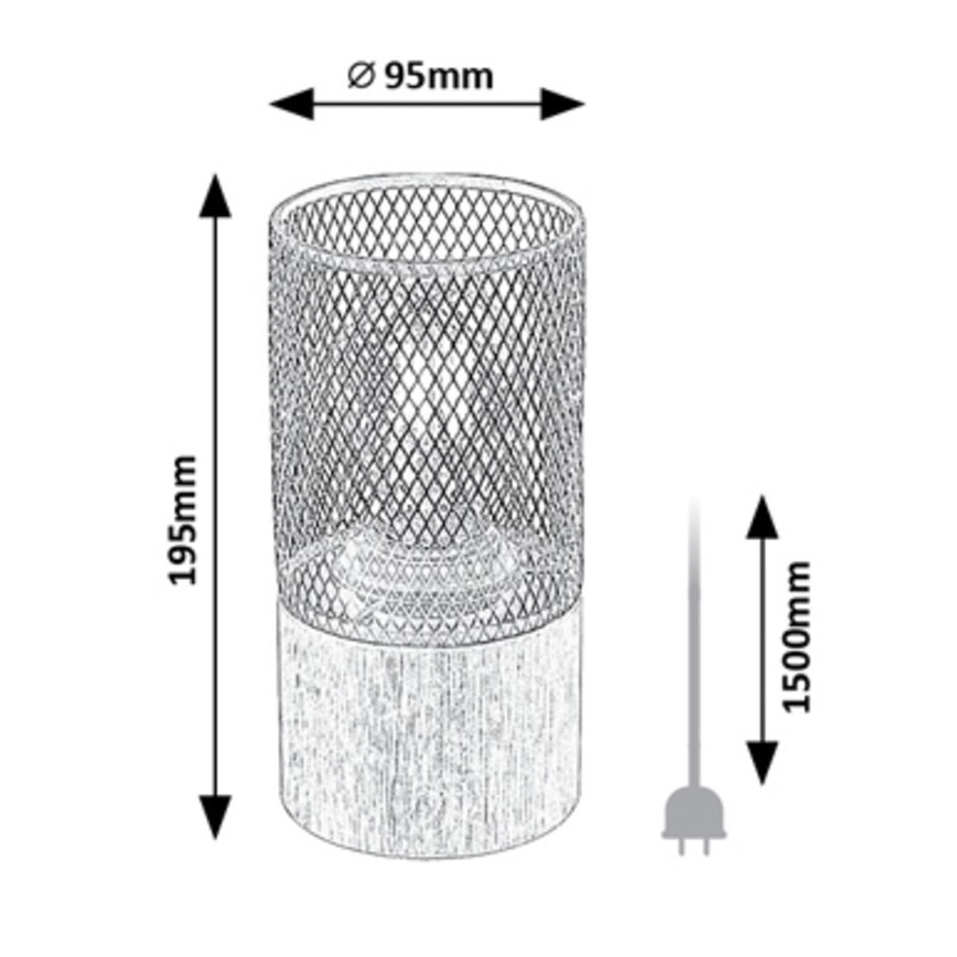 Rabalux - Stolna lampa 1xE27/25W/230V bukva