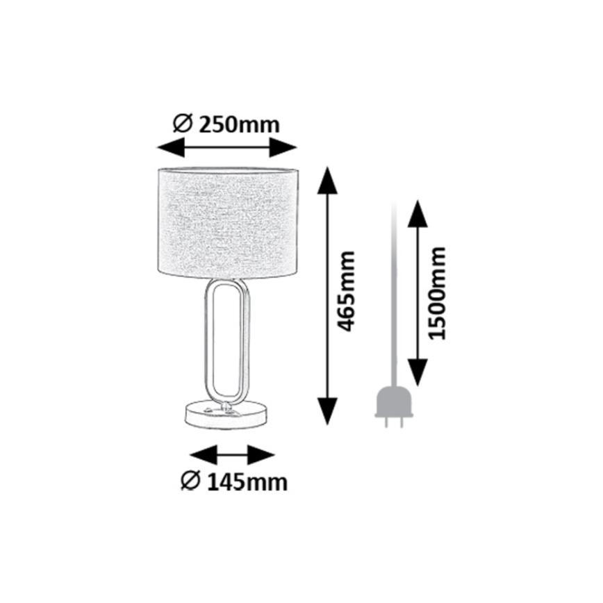 Rabalux - LED Stolna lampa 1xE27/60W/230V + LED/8W