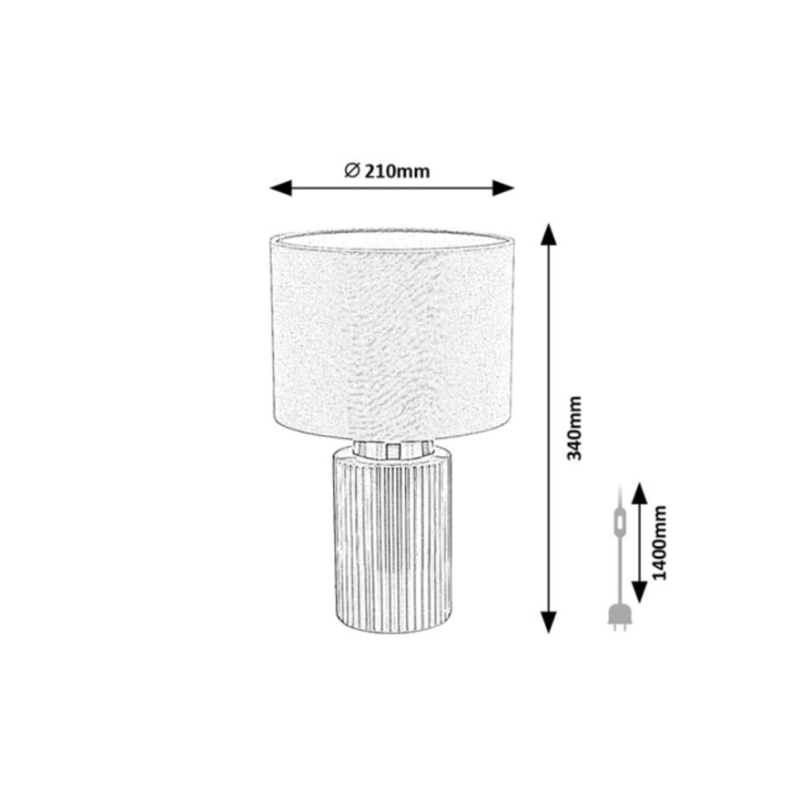 Rabalux - Stolna lampa 1xE14/40W/230V zelena