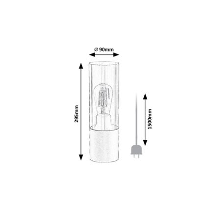 Rabalux - Stolna lampa 1xE27/25W/230V