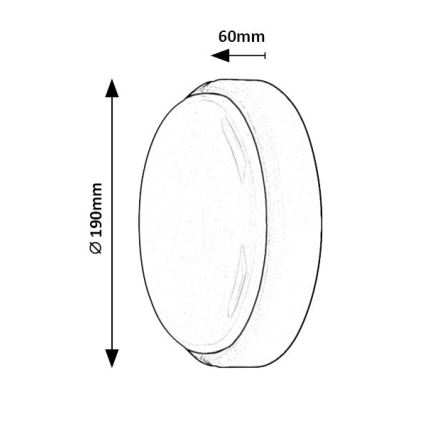 Rabalux - LED Vanjska stropna svjetiljka LED/15W/230V IP54 bijela