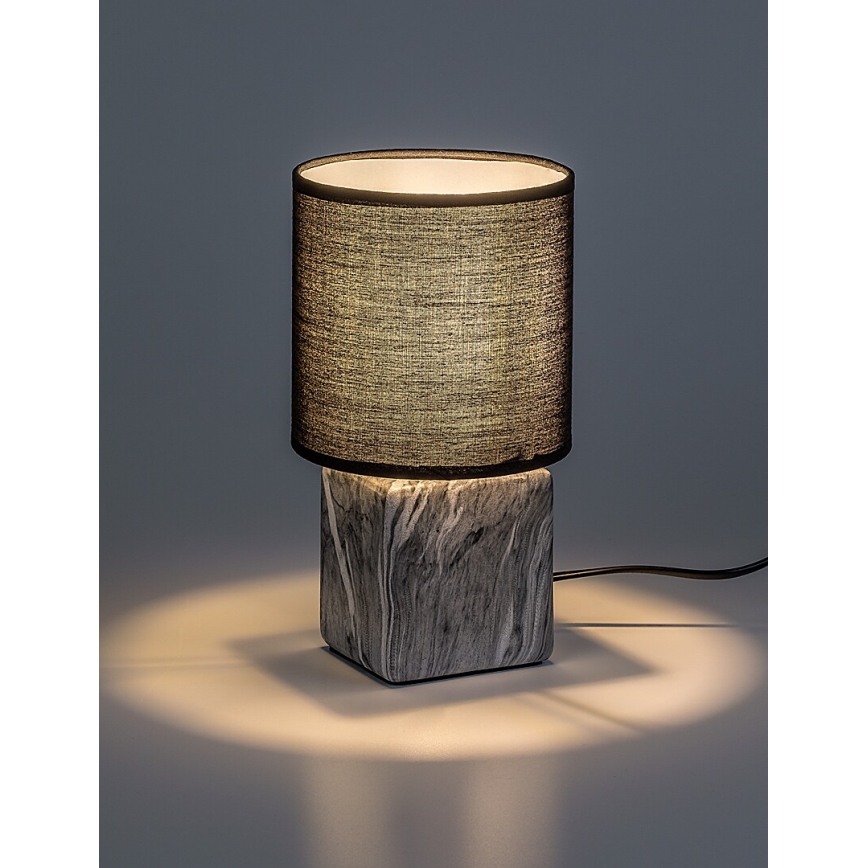 Rabalux - Stolna lampa 1xE14/40W/230V crna/mramorni dekor