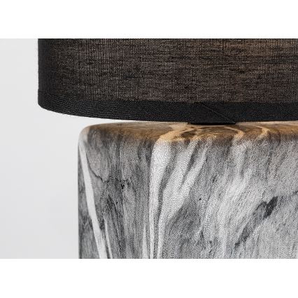 Rabalux - Stolna lampa 1xE14/40W/230V crna/mramorni dekor