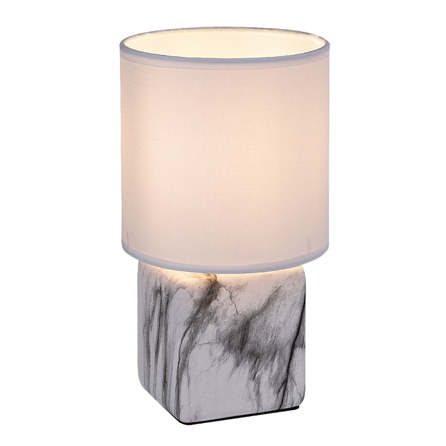 Rabalux - Stolna lampa 1xE14/40W/230V bijela/dekor mramora