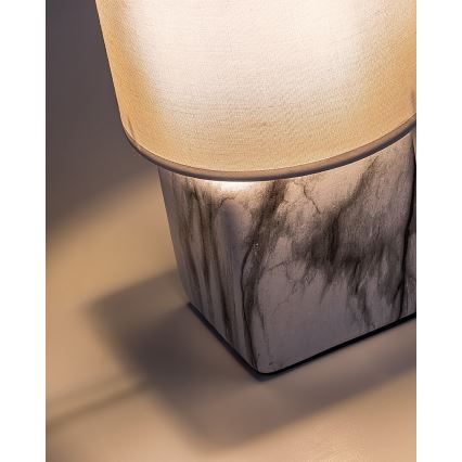 Rabalux - Stolna lampa 1xE14/40W/230V bijela/dekor mramora