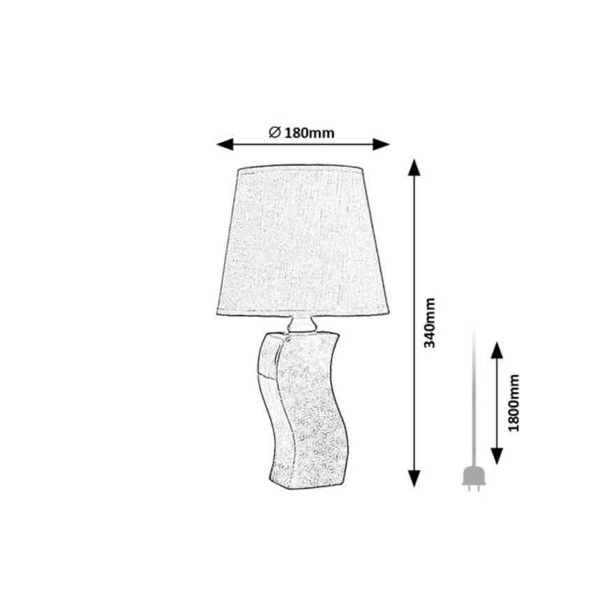 Rabalux - Stolna lampa 1xE14/40W/230V siva