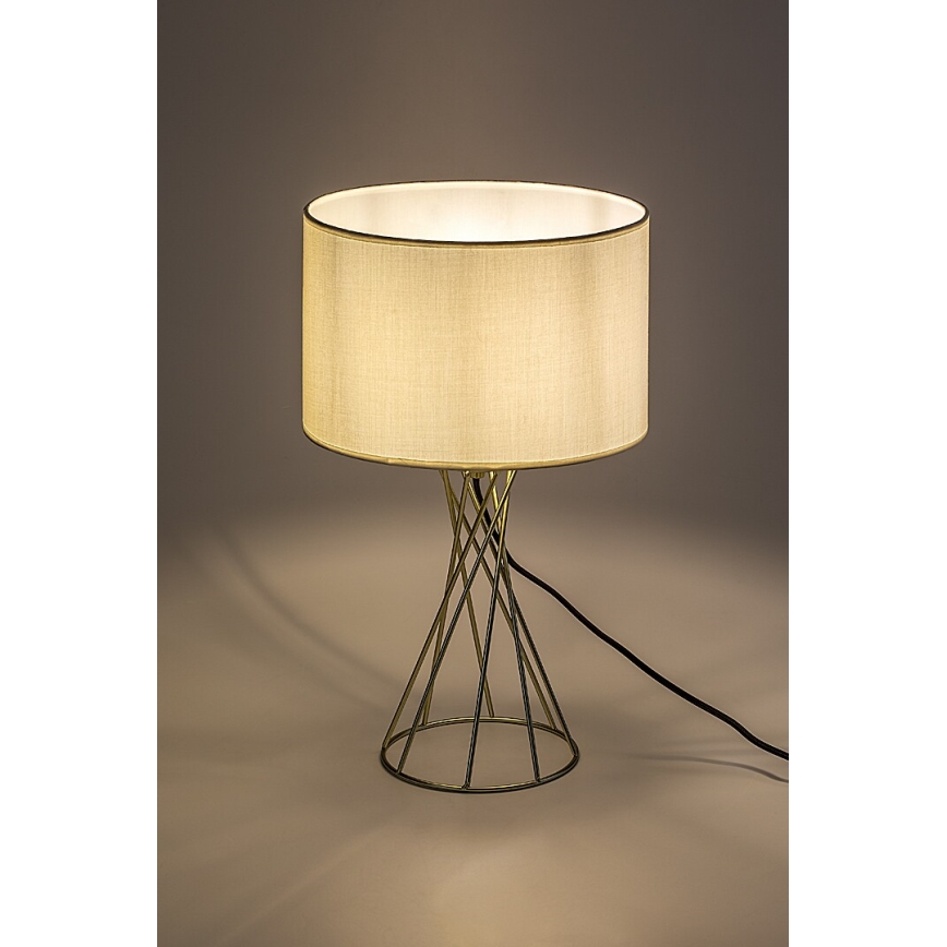 Rabalux - Stolna lampa 1xE27/40W/230V zlatna/bijela