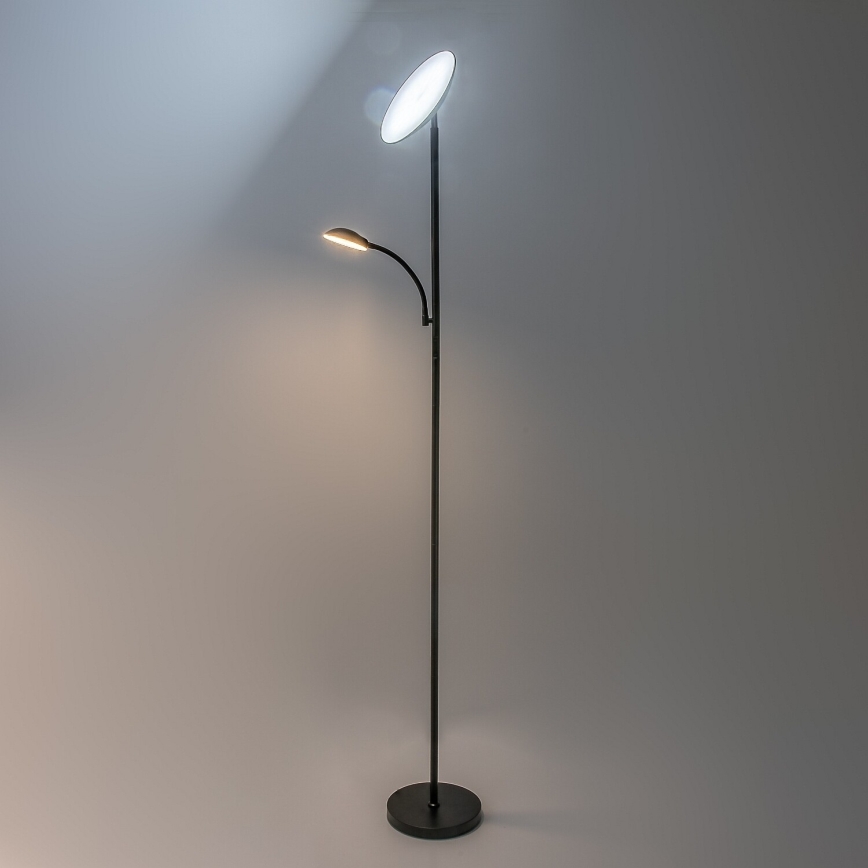 Rabalux - LED podna lampa s mogućnošću prigušivanja LED/23W/230V 3000/4200/6500 crna